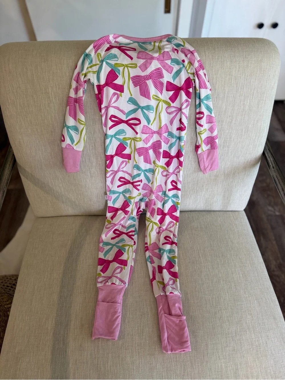 Little Sleepies Ribbons and Bow Print
